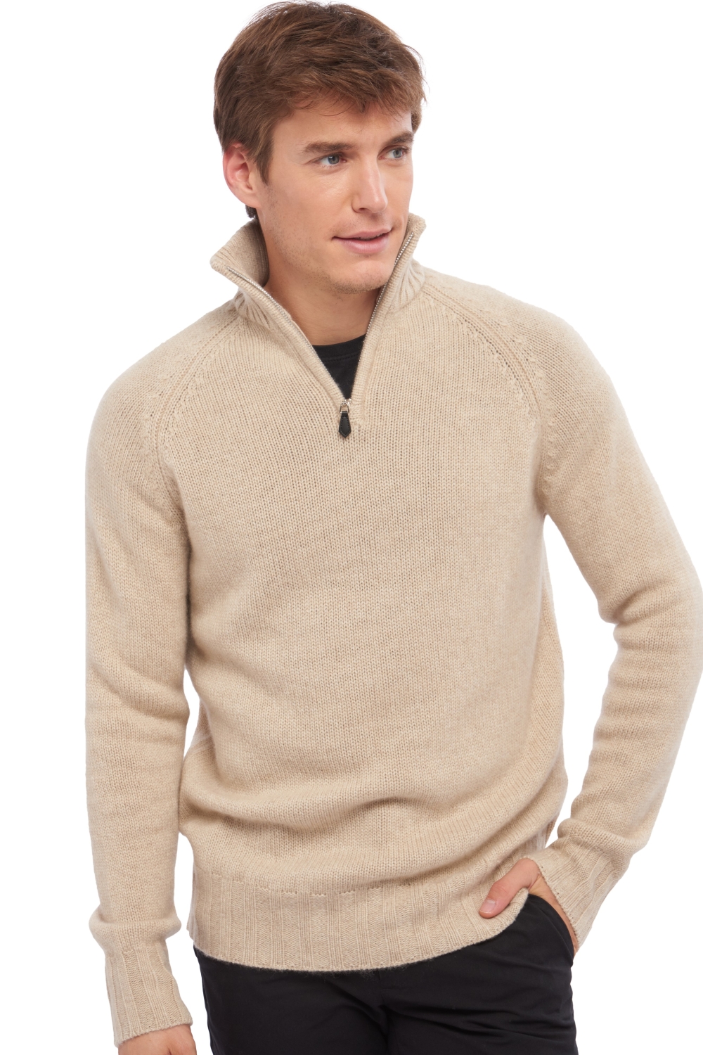 Cachemire Naturel pull homme epais natural viero natural winter dawn m